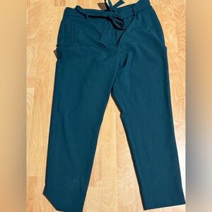 Halogen Dark Teal Tie Waist Pants SZ 16